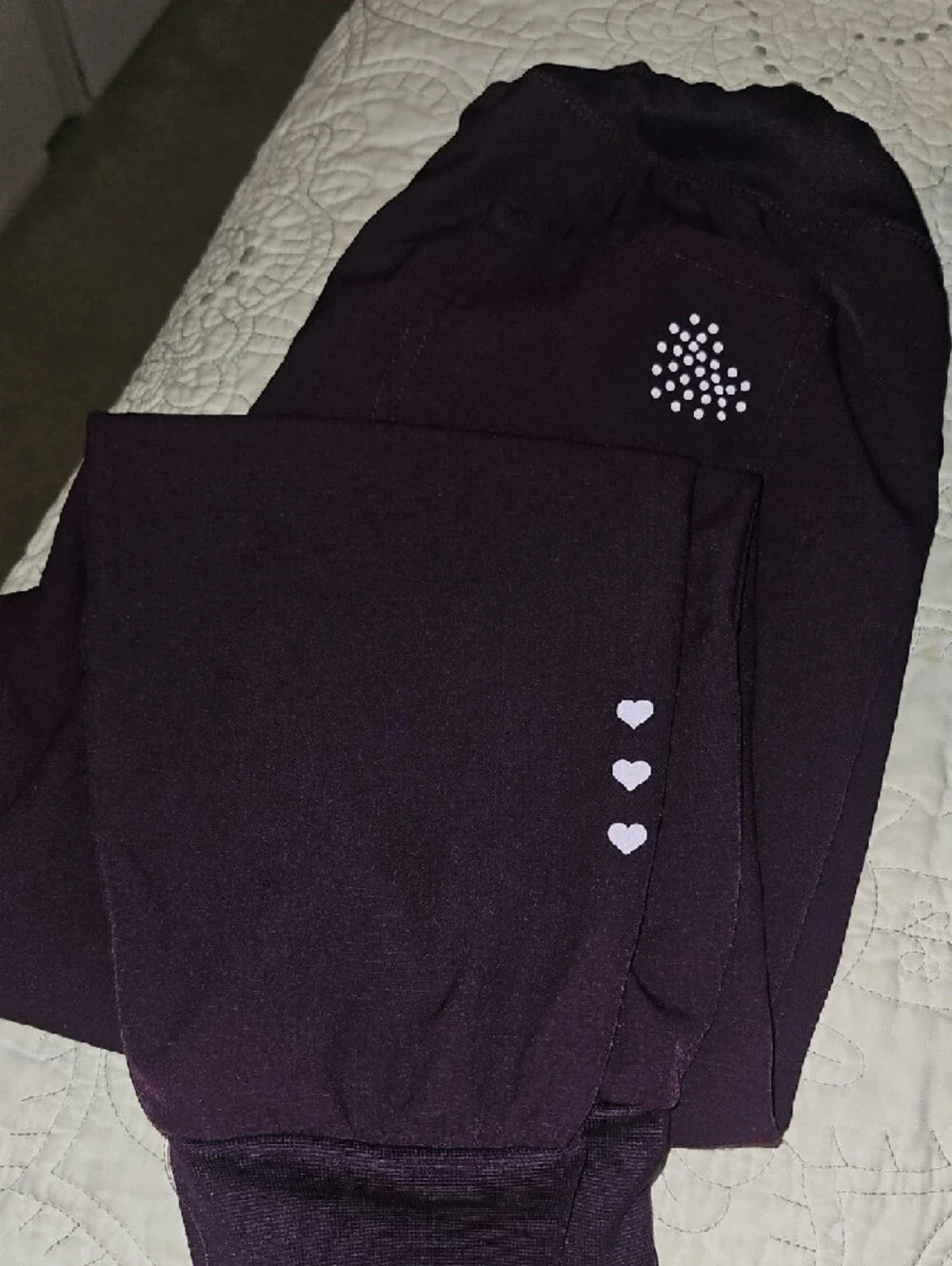 HeartSoul Women's Deep Purple Drawstring Jogger Pants - Picture 6 of 8